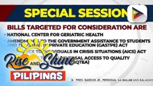 PBBM, nagpatawag ng special session sa Kongreso para talakayin ang ilang panukalang batas na nasa ilalim ng LEDAC priority bills | ulat ni Cleizl Pardilla