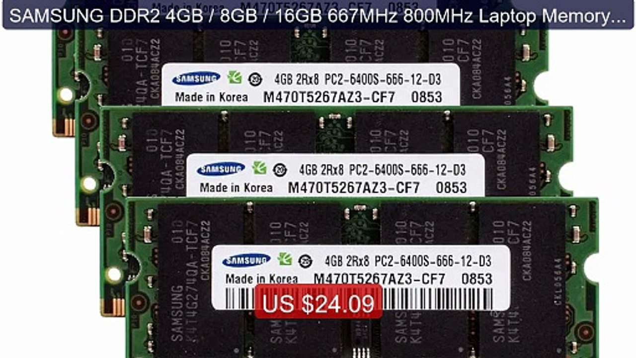 SAMSUNG DDR2 4GB / 8GB / 16GB 667MHz 800MHz Laptop Memory SO-... -- Amazing Value 2026 | Must Have!