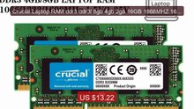 Crucial Laptop RAM ddr3 ddr3l 8gb 4gb 2gb 16GB 1866MHZ 1600mh... -- Amazing Value 2026 | Must Have!