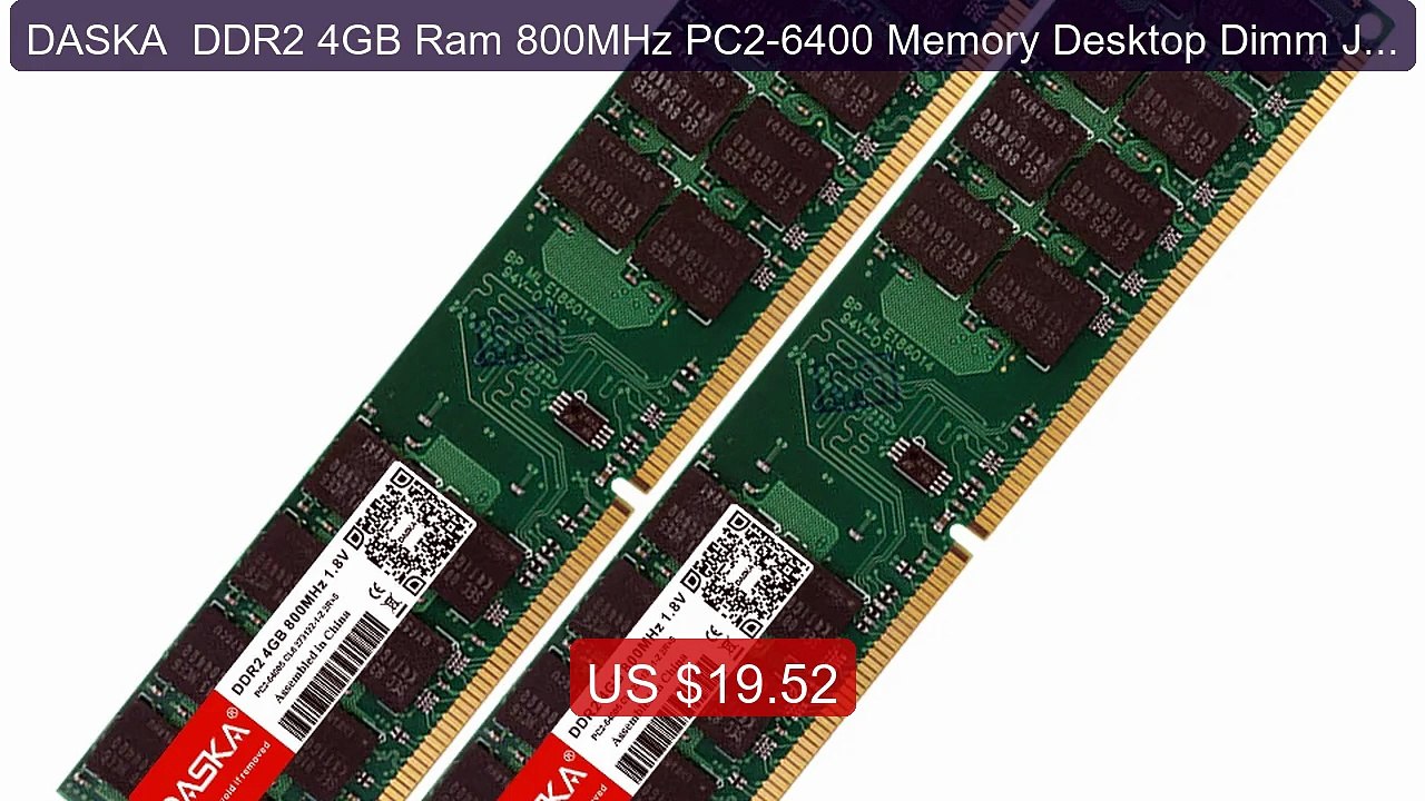DASKA  DDR2 4GB Ram 800MHz PC2-6400 Memory Desktop Dimm Just F... -- Best Buy 2026 | Great Quality!