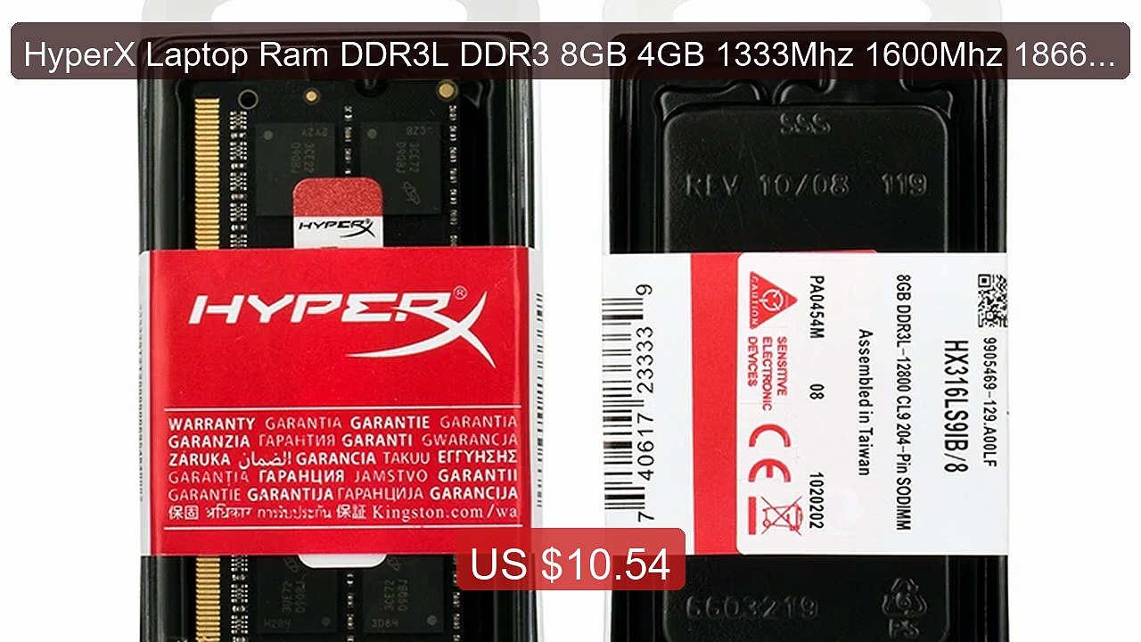 HyperX Laptop Ram DDR3L DDR3 8GB 4GB 1333Mhz 1600Mhz 1866Mhz SODIMM... -- Top Rated 2026 | Buy Now!