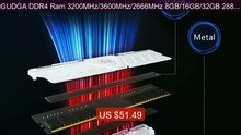 ‌GUDGA DDR4 Ram 3200MHz/3600MHz/2666MHz 8GB/16GB/32GB 288-Pin ... -- Best Buy 2026 | Great Quality!