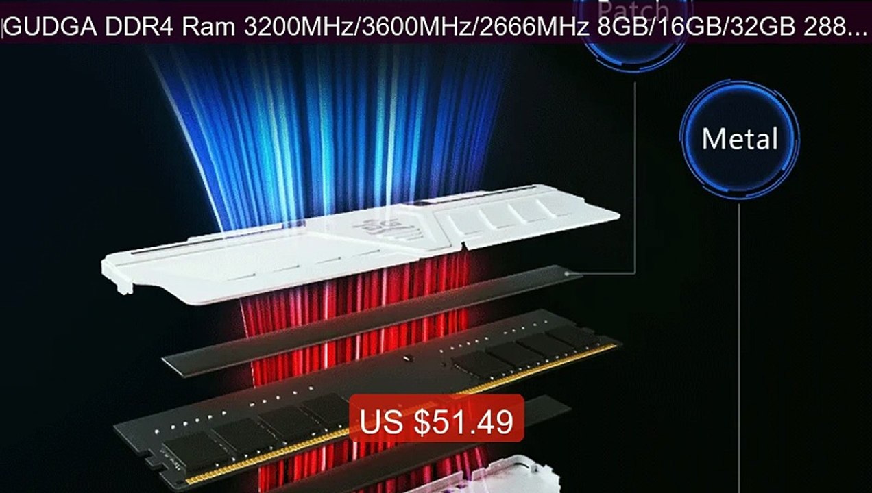 ‌GUDGA DDR4 Ram 3200MHz/3600MHz/2666MHz 8GB/16GB/32GB 288-Pin ... -- Best Buy 2026 | Great Quality!