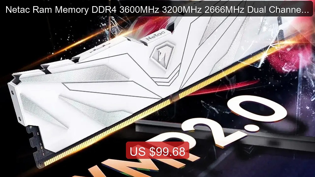 Netac Ram Memory DDR4 3600MHz 3200MHz 2666MHz Dual Channel DD... -- Amazing Value 2026 | Must Have!