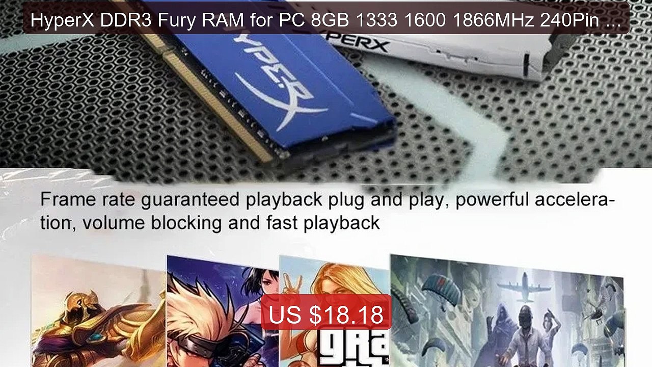 HyperX DDR3 Fury RAM for PC 8GB 1333 1600 1866MHz 240Pin UDIMM 1.5... -- Best Deal 2026 | Shop Now!