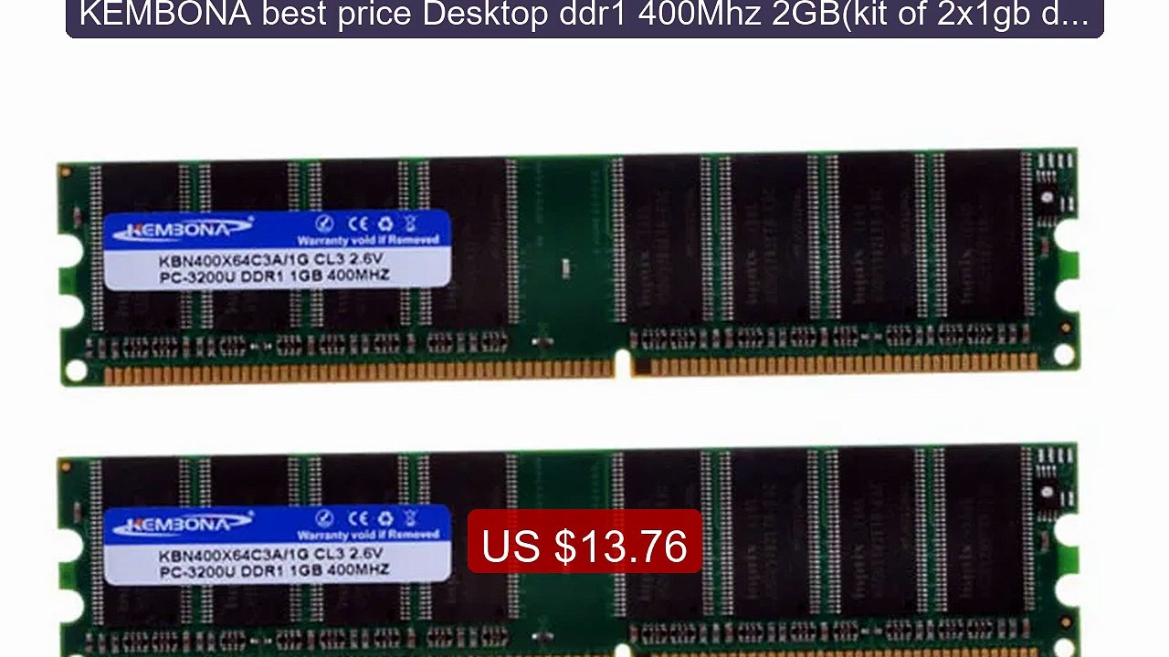 KEMBONA best price Desktop ddr1 400Mhz 2GB(kit of 2x1gb ddr1)P... -- Hot Deal 2026 | Limited Offer!