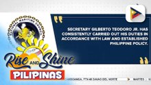 Pamahalaan at ilang civic groups, nagpahayag ng suporta kay DND Sec. Teodoro sa kabila ng ipinataw na sanctions ng China sa kalihim at kanyang pamilya