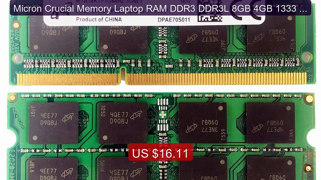Micron Crucial Memory Laptop RAM DDR3 DDR3L 8GB 4GB 1333 1866... -- Amazing Value 2026 | Must Have!