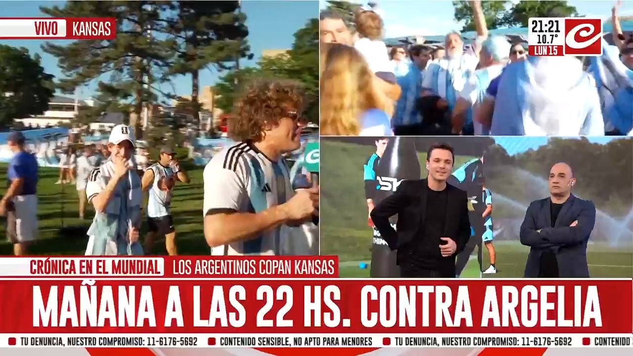 Argentinos lo dejaron todo por llegar a Kansas para alentar a la Scaloneta