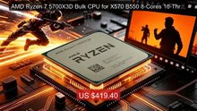 AMD Ryzen 7 5700X3D Bulk CPU for X570 B550 8-Cores 16-Threads... -- Amazing Value 2026 | Must Have!