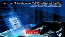 Xeon Used CPU Official Version E5-2670V3 SR1XS X99 2.30GHZ ... -- Top Pick 2026 | Unbeatable Price!