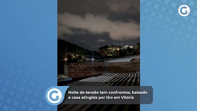 Noite de tensão tem confrontos, baleado e casa atingida por tiro em Vitória