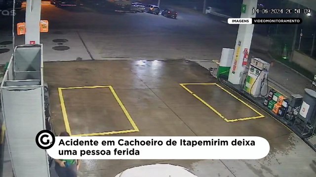 Acidente em Cachoeiro de Itapemirim deixa uma pessoa ferida