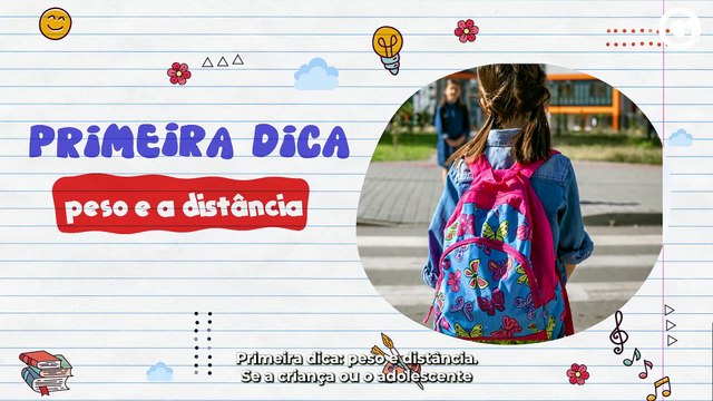 5 dicas para escolher a mochila das crianças e evitar lesões à coluna