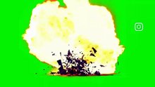 Green screen editing material  explosion