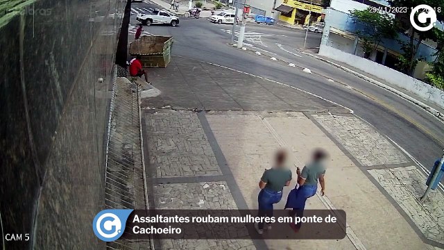 Assaltantes roubam mulheres em ponte de Cachoeiro