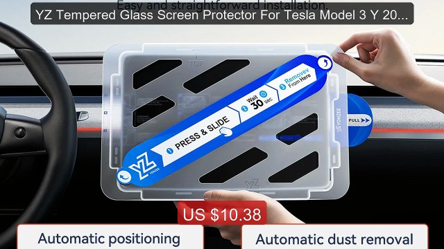 YZ Tempered Glass Screen Protector For Tesla Model 3 Y 2021-2... Amazing Value 2026 | Must Have!
