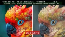 MAFNKOU 13.3-inch Portable OLED Monitor Touch Screen Laptop Ex... -- Best Buy 2026 | Great Quality!