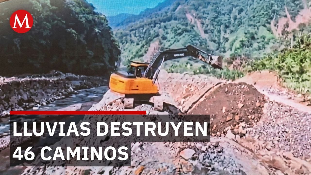 Lluvias en Hidalgo destruyen caminos reparados: 46 tramos carreteros dañados