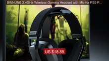 BINNUNE 2.4GHz Wireless Gaming Headset with Mic for PS5 PS4... -- Top Pick 2026 | Unbeatable Price!