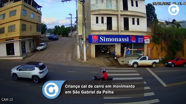 Criança cai de carro em movimento em São Gabriel da Palha