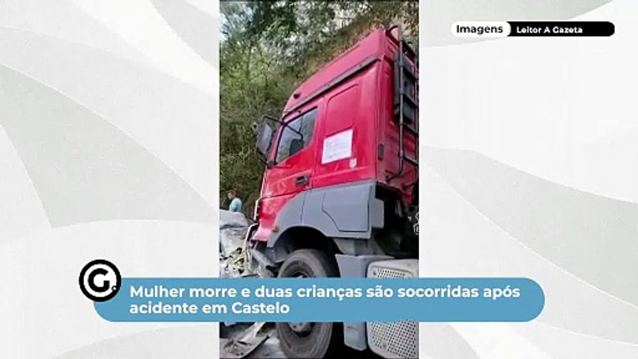 Mulher morre e duas crianças são socorridas após acidente em Castelo