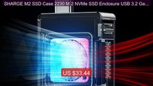 SHARGE M2 SSD Case 2230 M.2 NVMe SSD Enclosure USB 3.2 Gen2 (1... -- Hot Deal 2026 | Limited Offer!