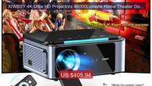 XIWBSY 4K Ultra HD Projectors 46000Lumens Home Theater Google ... -- Hot Deal 2026 | Limited Offer!