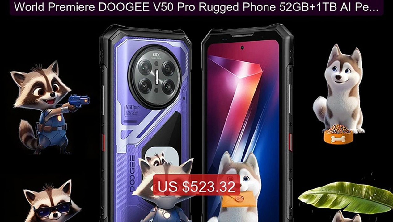 World Premiere DOOGEE V50 Pro Rugged Phone 52GB+1TB AI Pets Di... -- Hot Deal 2026 | Limited Offer!