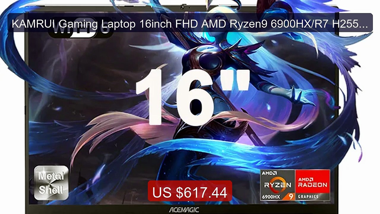 KAMRUI Gaming Laptop 16inch FHD AMD Ryzen9 6900HX/R7 H255 24GB... -- Best Buy 2026 | Great Quality!