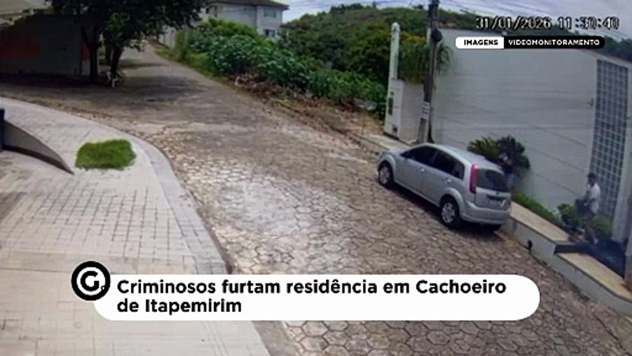 Criminosos furtam residência em Cachoeiro de Itapemirim