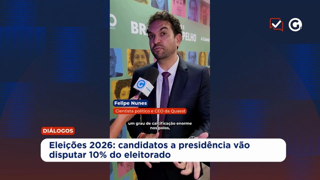 Eleições 2026: candidatos a presidência vão disputar 10% do eleitorado