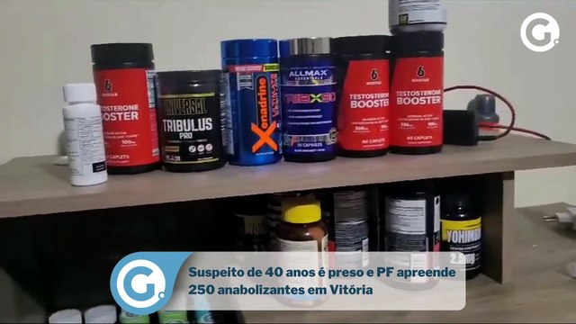 Suspeito de 40 anos é preso e PF apreende 250 anabolizantes em Vitória
