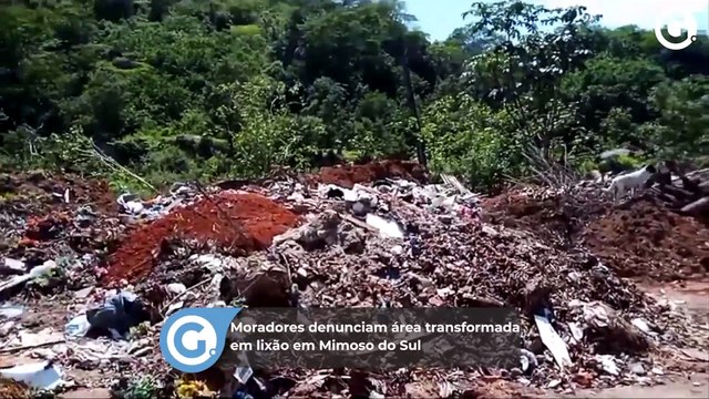 Moradores denunciam área transformada em lixão em Mimoso do Sul