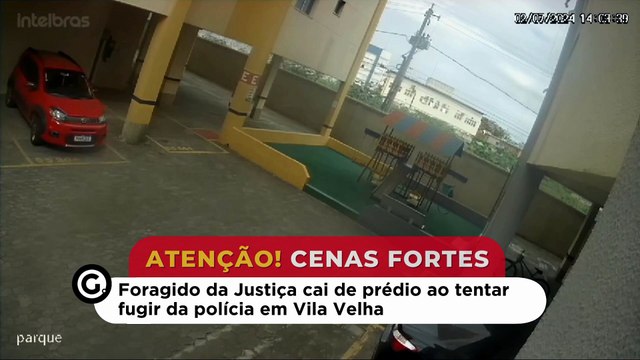 Foragido da Justiça cai de prédio ao tentar fugir da polícia em Vila Velha