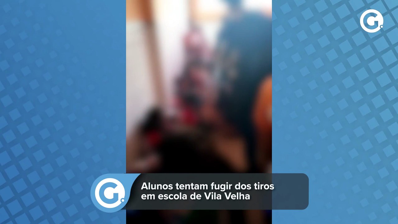 Alunos tentam fugir dos tiros em escola de Vila Velha