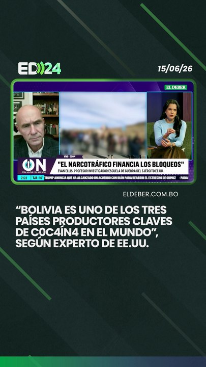 “Bolivia es uno de los tres países productores claves de c0c4ín4 en el mundo”, según experto de EE.UU.