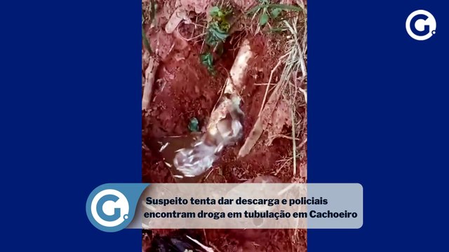 Suspeito tenta dar descarga e policiais encontram droga em tubulação em Cachoeiro