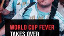 Fans swarm Times Square as France, Argentina and Algeria gear up for Tuesday showdowns