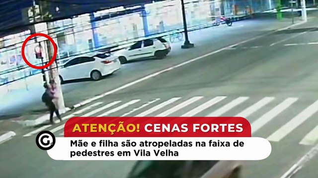 Mãe e filha são atropeladas na faixa de pedestres em Vila Velha