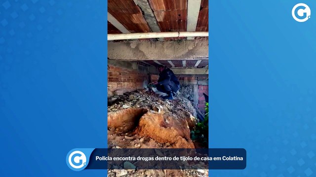 Polícia encontra drogas dentro de tijolo de casa em Colatina