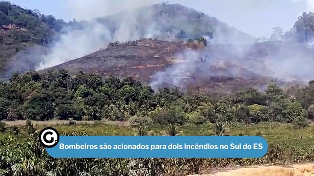 Bombeiros são acionados para dois incêndios no Sul do ES
