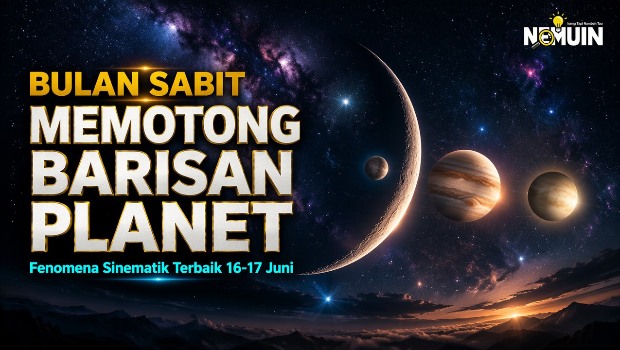Bulan Sabit Masuk Formasi Planet 16-17 Juni 2026: Fenomena Sinematik Terbaik