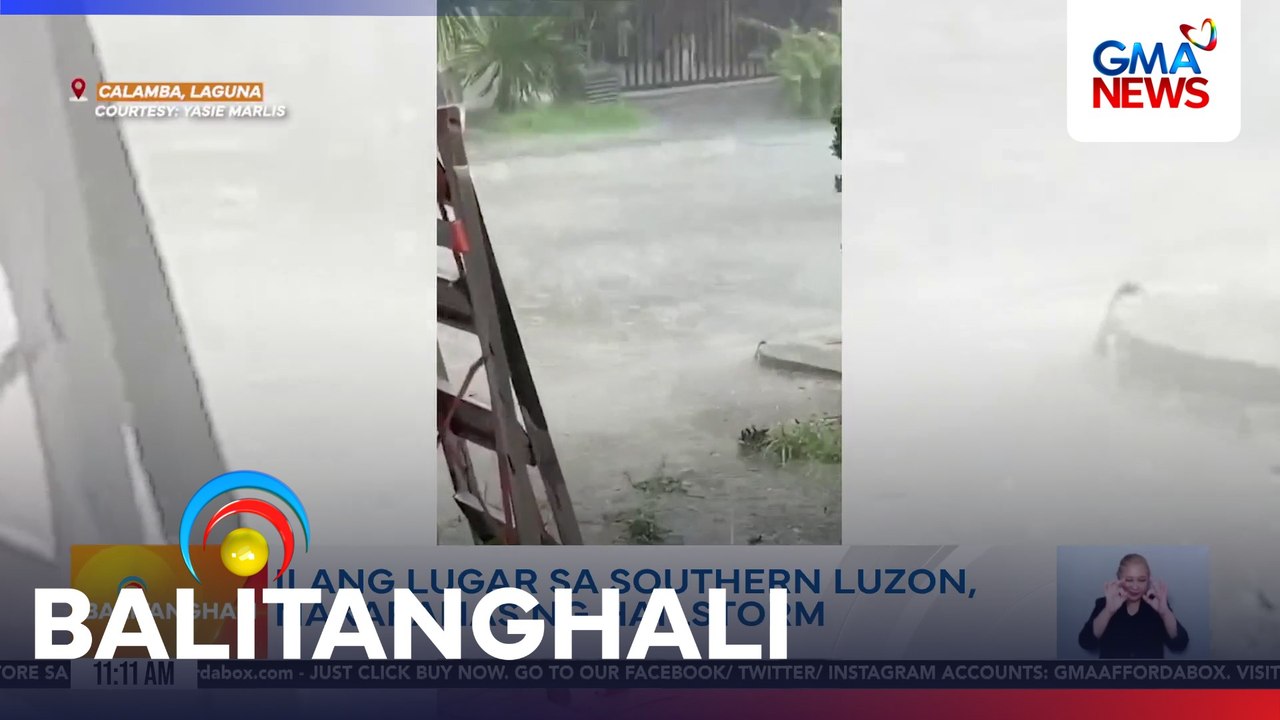 Ilang lugar sa Southern Luzon, nakaranas ng hailstorm | Balitanghali