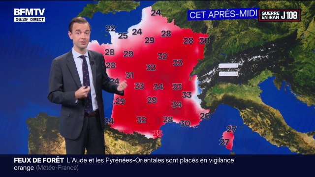 Une vigilance jaune canicule dans plusieurs départements, des orages, des températures jusqu'à 35°C... La météo de ce mardi 16 juin