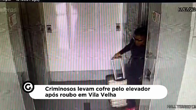 Criminosos levam cofre pelo elevador após roubo em Vila Velha