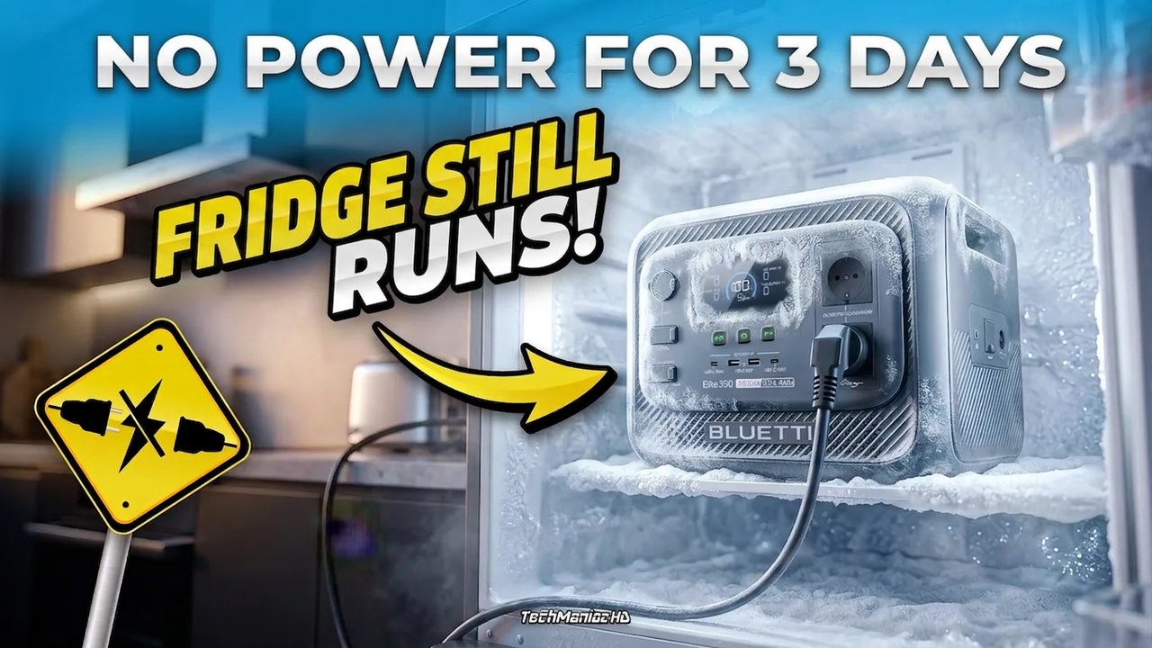 Power Out? Your Fridge Keeps Running! ❄️ BLUETTI Elite 300 + SORA 500 Off-Grid Power & 3kWh UPS