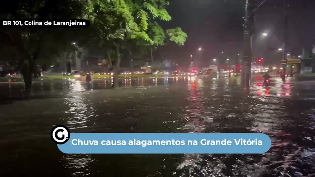 Chuva causa alagamentos na Grande Vitória