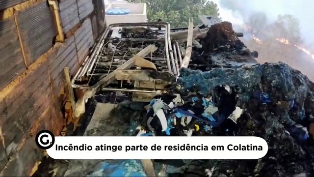 Incêndio atinge parte de residência em Colatina