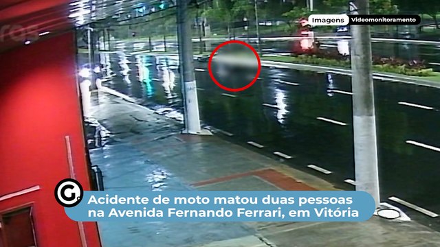 Acidente de moto matou duas pessoas na Avenida Fernando Ferrari, em Vitória